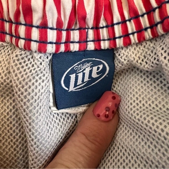 Miller Light Swim Trunks XXLarge 38 Board Shorts Summer Beach Blue Spring Break - Picture 4 of 10